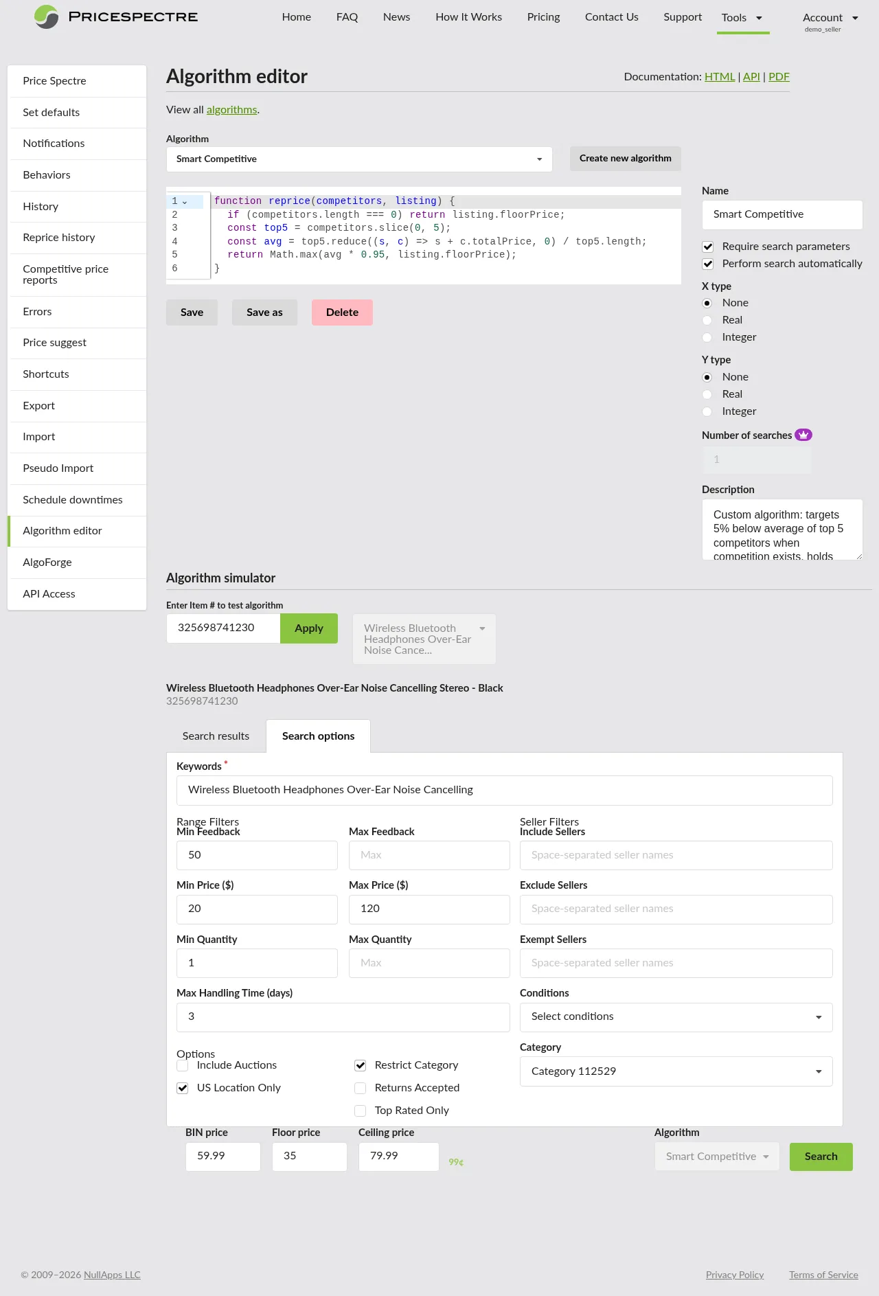 Algorithm Editor