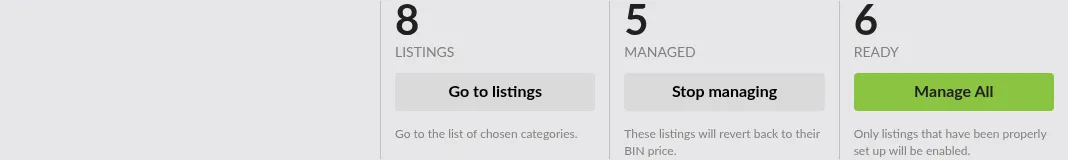 Screenshot: Bulk algorithm change via Shortcuts page