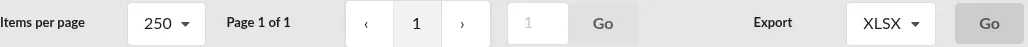 Screenshot: Pagination controls below the Reprice History table